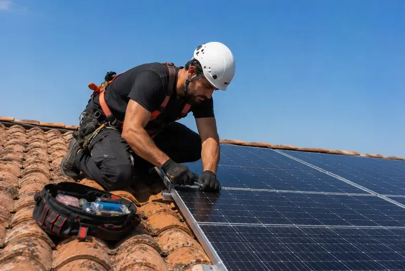 Maintenance et monitoring de panneaux solaires à Samognat