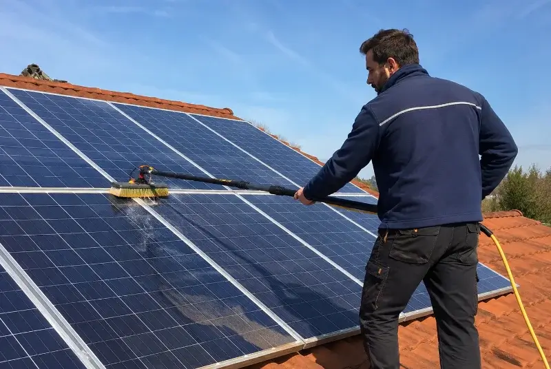 Nettoyage et entretien de panneaux solaires à Samognat